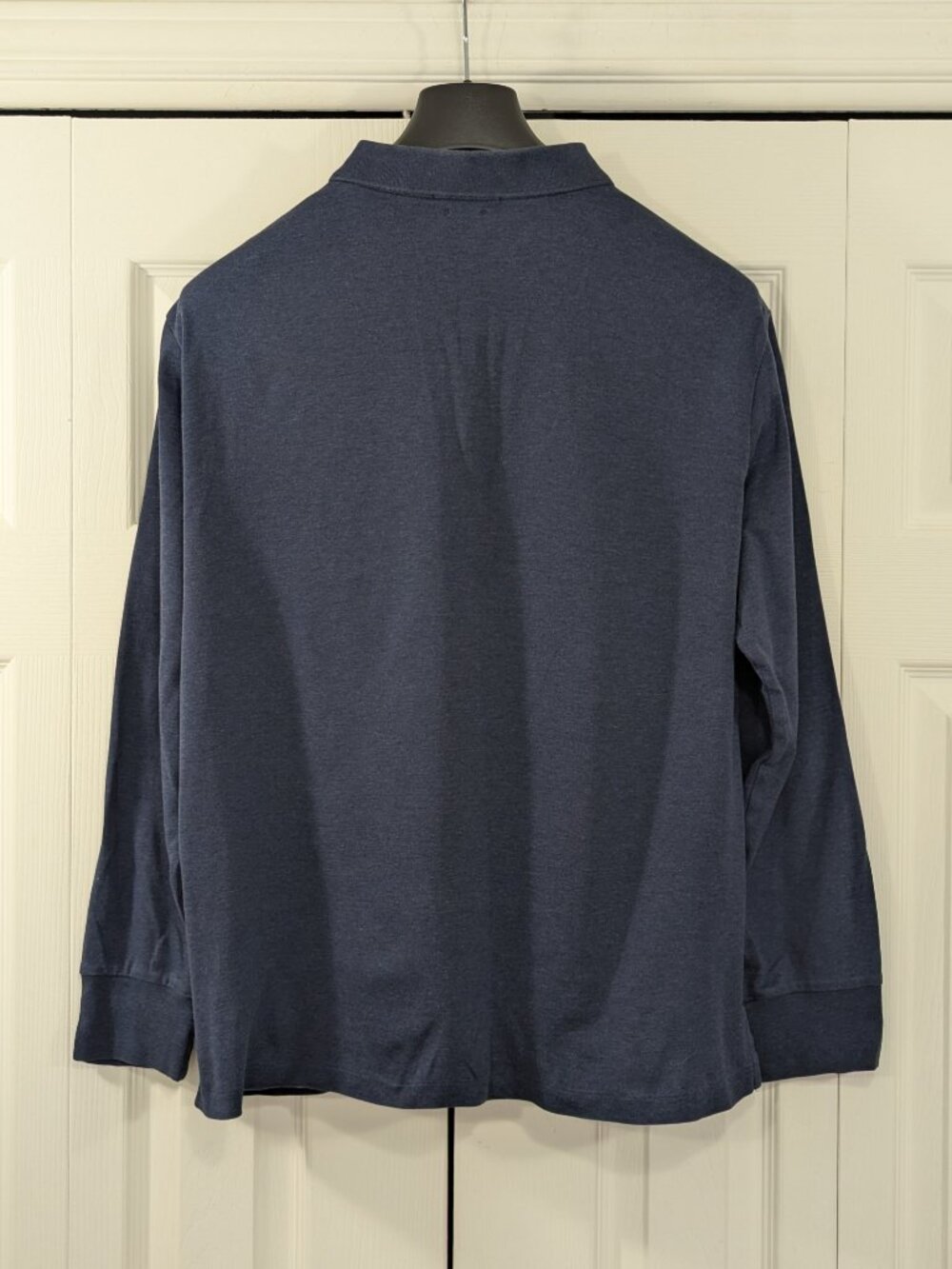 Polo Ralph Lauren Classic Fit Blue Polo Shirt Long Sleeve - Picture 4 of 12